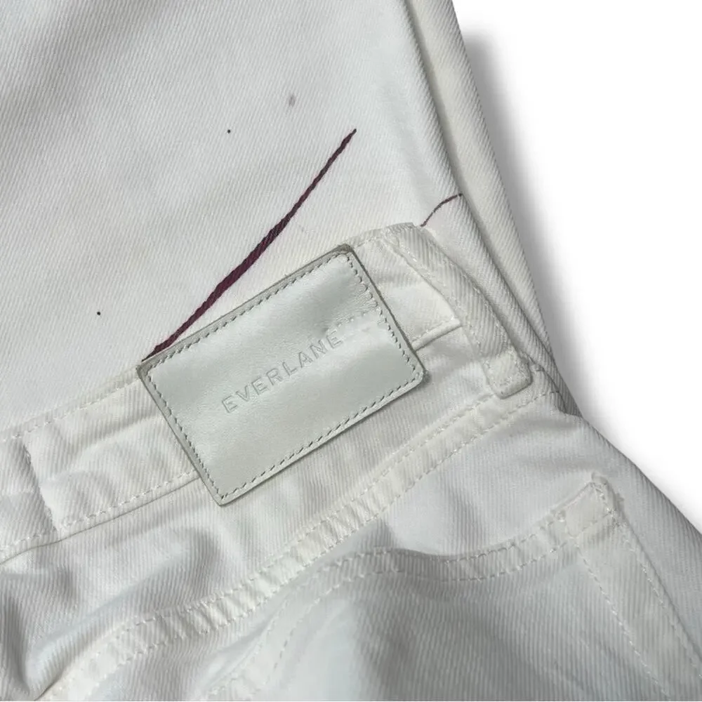 Everlane The High rise Straight Leg ankle jeans with paint splatter - Picture 3 of 8